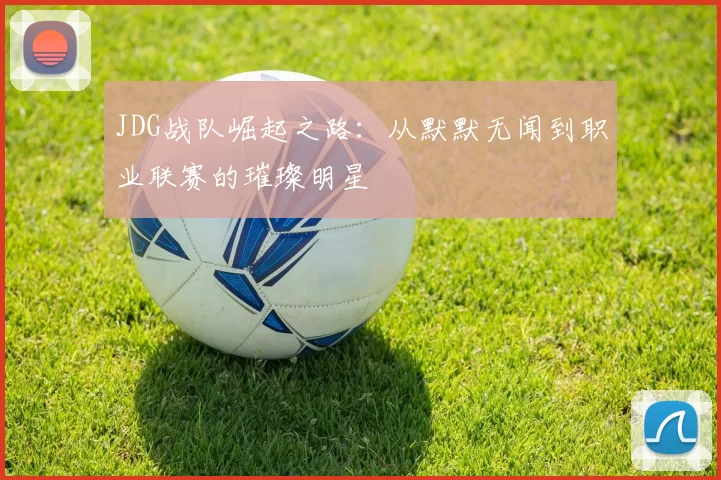 JDG战队崛起之路：从默默无闻到职业联赛的璀璨明星